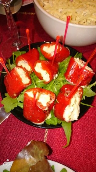 Кулинарная Азбука. Маскарпоне. Закуска- перчики с творожным сыром.