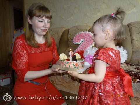 Любимой доченьке два годика!!!