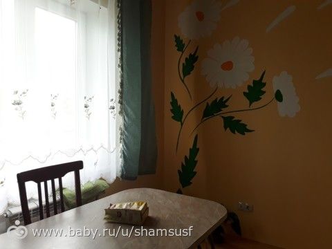 Шторы и тюль на кухне.